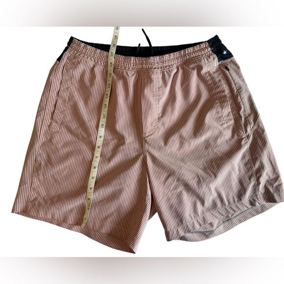 Birddogs Athletic Lined 7” Men’s Shorts Size XL Red and White Striped - Picture 7 of 12